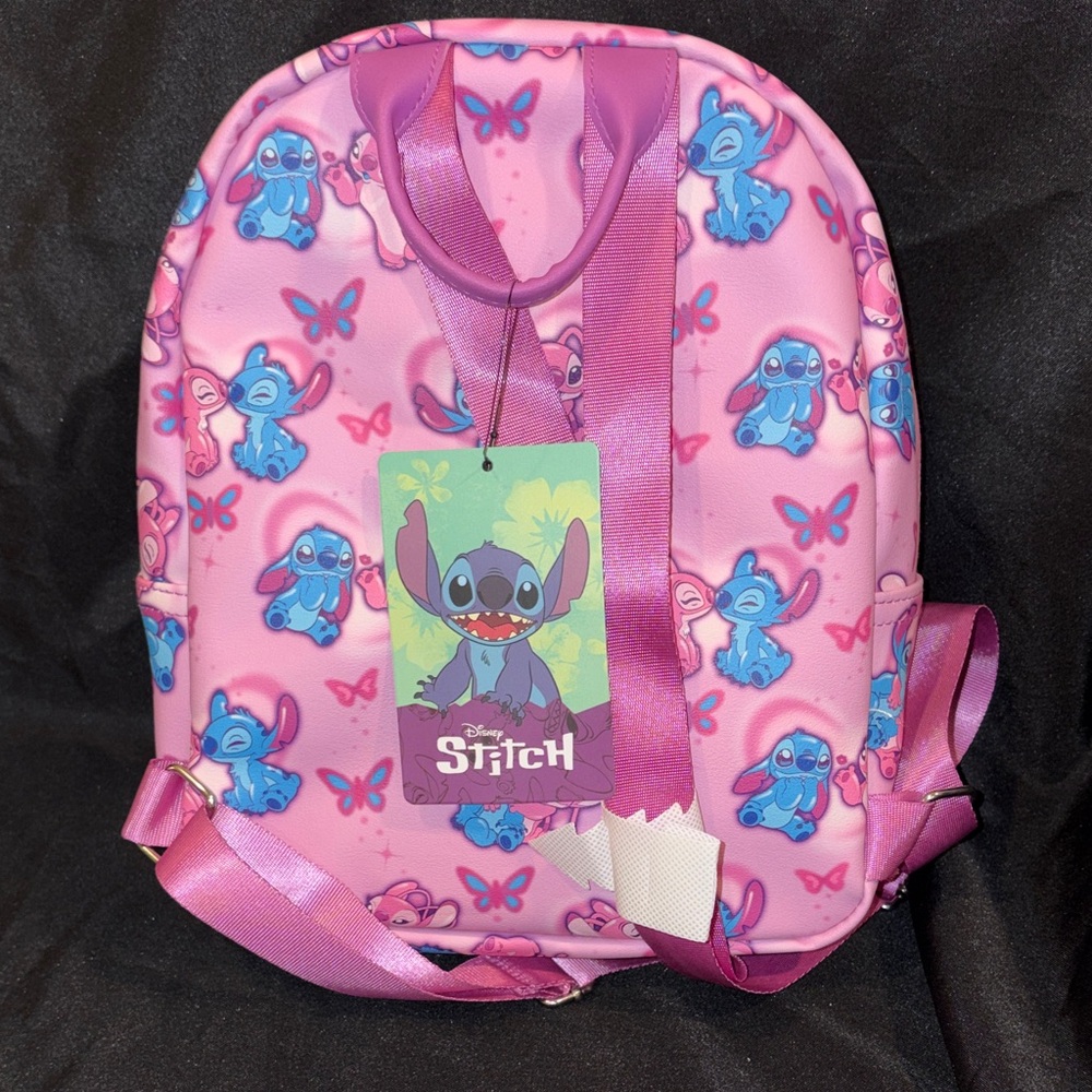 Bioworld Disney Stitch Pink and Blue Kids Backpack - Picture 2 of 3